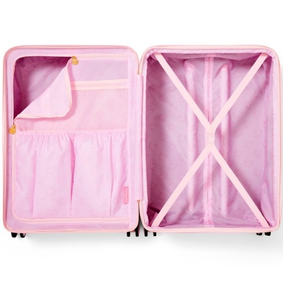 Stoney Clover Lane x Target 29” large pink spinner suitcase BNWT - Picture 6 of 10